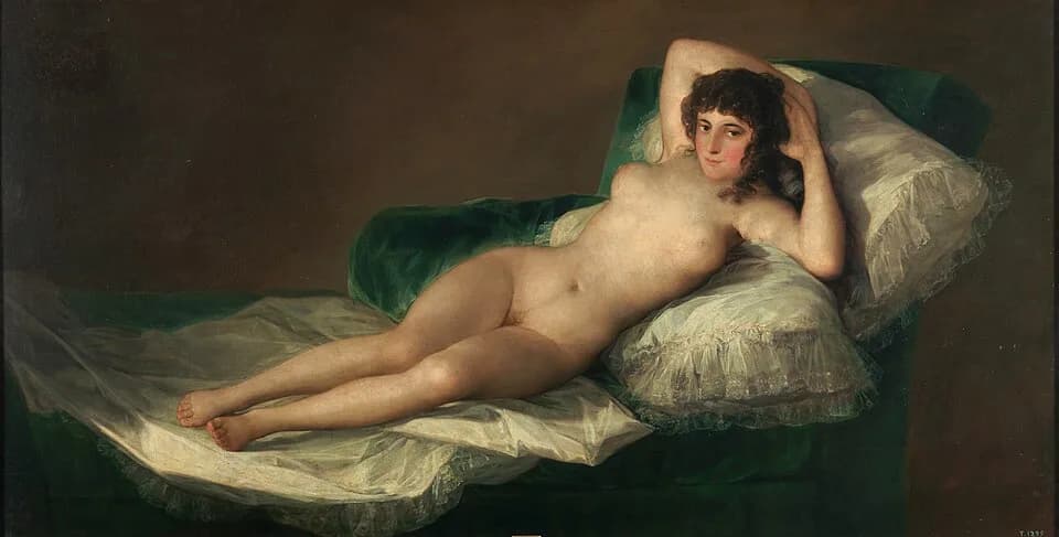 #10 La maja desnuda — Francisco Goya — Top 10 Spanish Art Masterpieces