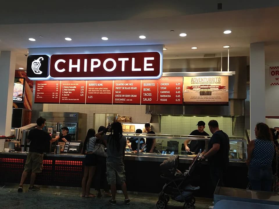 #2 Chipotle Mexican Grill — Top 10 Restaurant Chains in the US 2025, Ranked by Customer Satisfaction