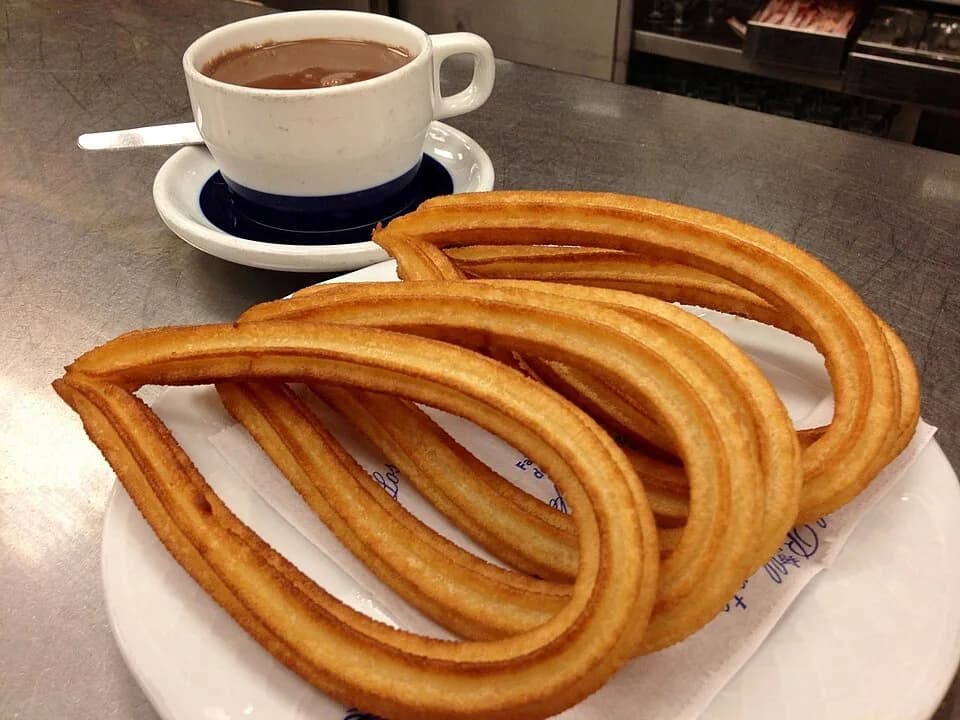 #10 Churros con Chocolate — Top 10 Iconic Spanish Food Dishes