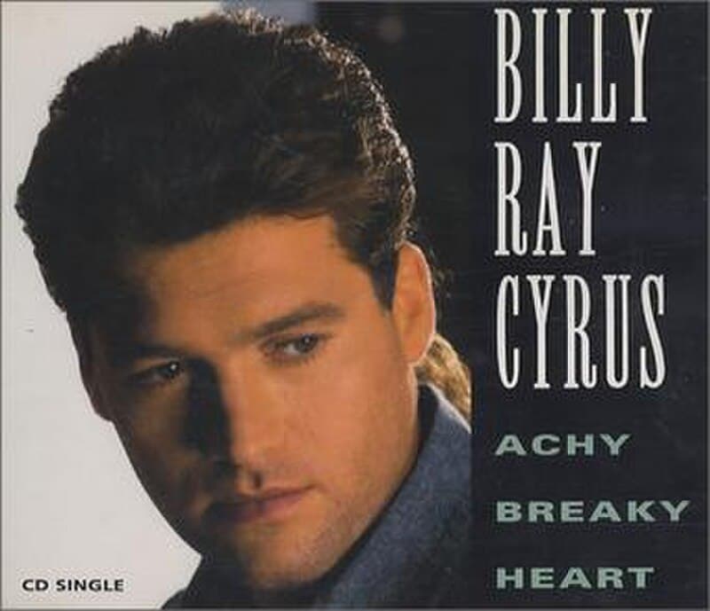 #9 Achy Breaky Heart — Billy Ray Cyrus (1992) — Top 10 Worst Album Covers of All Time: The Most Baffling Art Ever Pressed to Vinyl