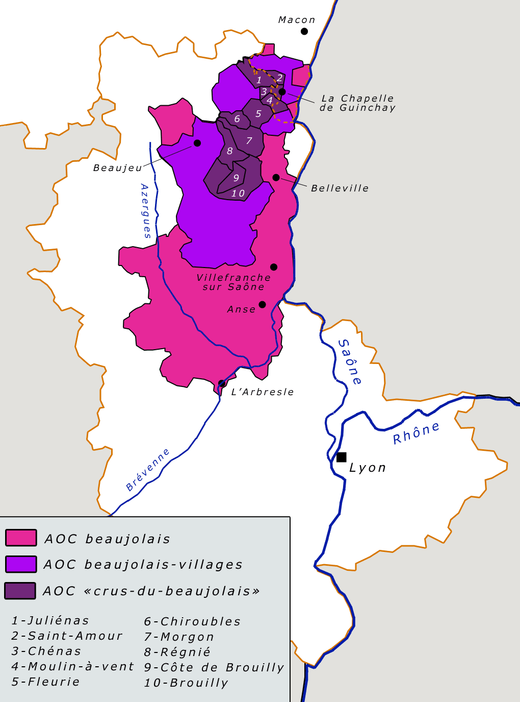 #10 Beaujolais — Top 10 Wine Regions in France 2026
