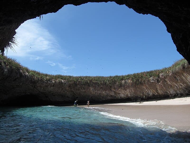 #5 Playa del Amor (Hidden Beach), Marietas Islands — Top 10 Beaches in Mexico 2026