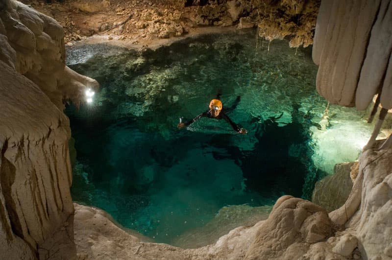 #7 Rio Secreto Underground River — Top 10 Cenotes in Mexico 2026: Best Sacred Swimming Holes & Cave Dives