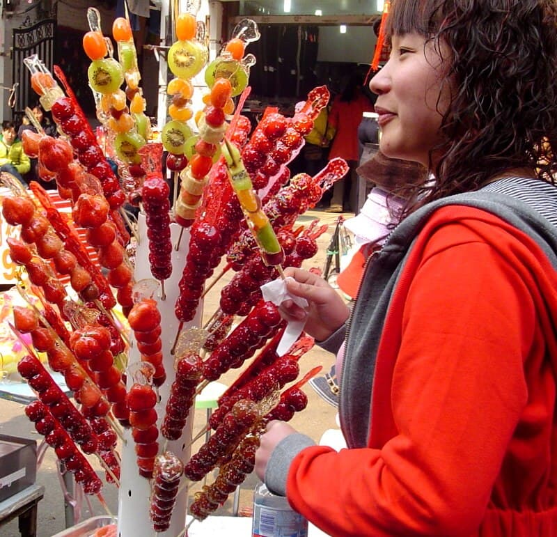 #4 Tang Hulu (Candied Hawthorn) — Top 10 Chinese Street Foods
