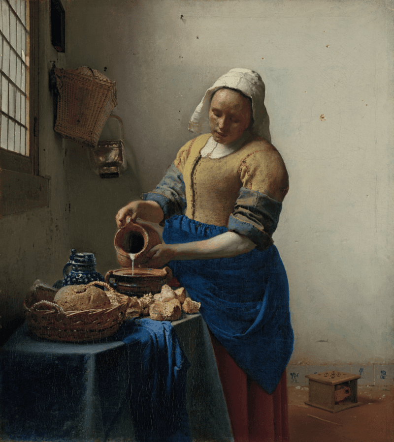 #4 The Milkmaid — Vermeer — Top 10 Dutch Art Masterpieces of All Time