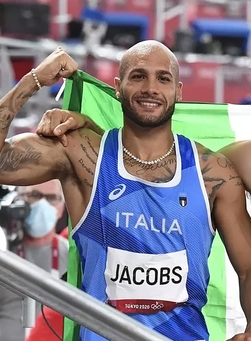 #5 Marcell Jacobs — 9.80 seconds — Top 10 Fastest Humans Ever Recorded (Athletics)