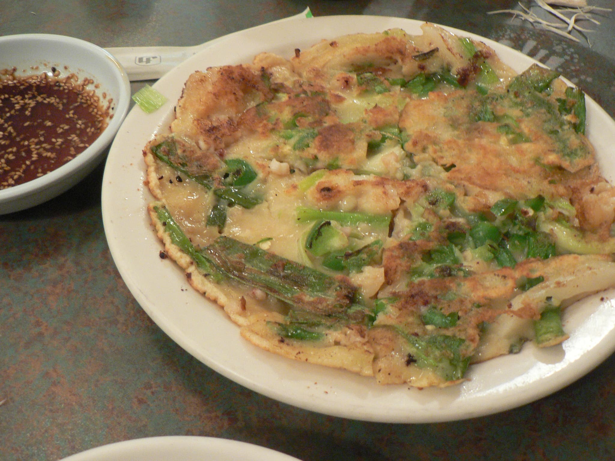 #8 Pajeon (Green Onion Pancake) — Top 10 Korean Street Foods