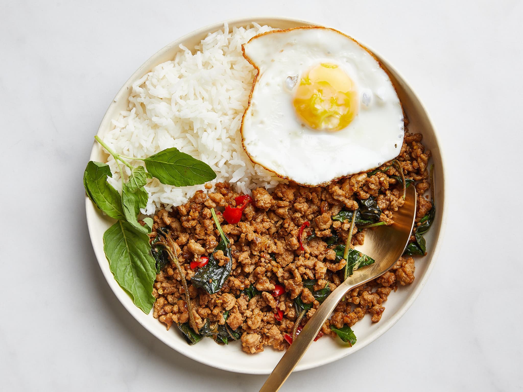 #5 Pad Krapao (Basil Stir-Fry) — Top 10 Thai Street Foods