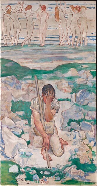 #9 The Dream of the Shepherd — Ferdinand Hodler (1896) — Masterpieces of European Painting You Need to See Before You Die