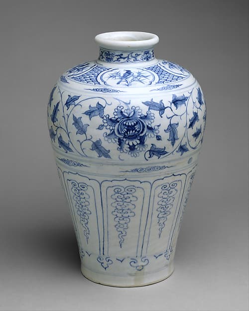 #3 Bottle with Birds and Peony Scroll (15th century) — The Met's Asian Art Collection: Works That Changed the World