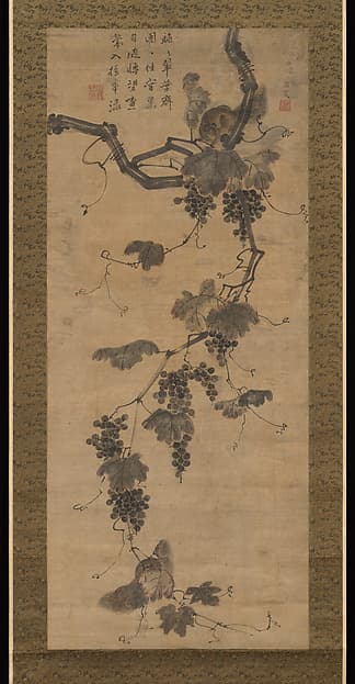 #8 Grapevine and Squirrels — Unidentified Artist (early 19th century) — The Met's Asian Art Collection: Works That Changed the World