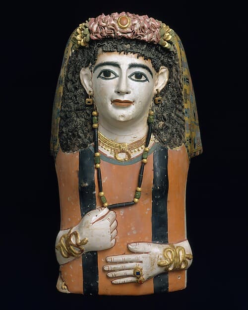 #4 Mummy Mask of a Woman (A.D. 60–70) — Ancient Egypt's Greatest Treasures at the Metropolitan Museum