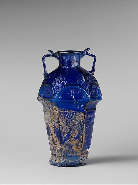 #7 Glass Hexagonal Amphoriskos (1st half of 1st century CE) — The Beauty of Ancient Greece: Sculptures That Defined an Era