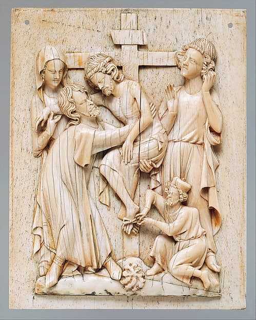 #2 Plaque with the Descent from the Cross — French (ca. 1320–40) — Medieval Masterworks: Art from a World of Faith and Splendor