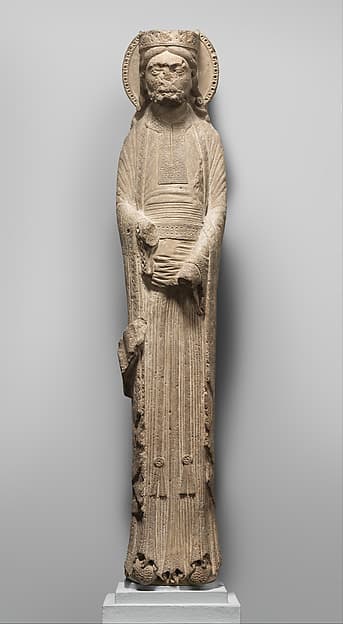 #5 Column Statue of a King — French (ca. 1150–60) — Medieval Masterworks: Art from a World of Faith and Splendor