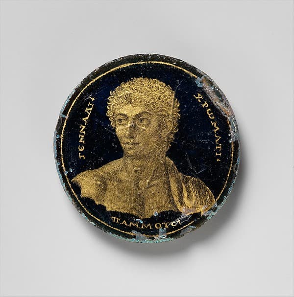 #7 Medallion with a Portrait of Gennadios — Roman (250–300) — Medieval Masterworks: Art from a World of Faith and Splendor