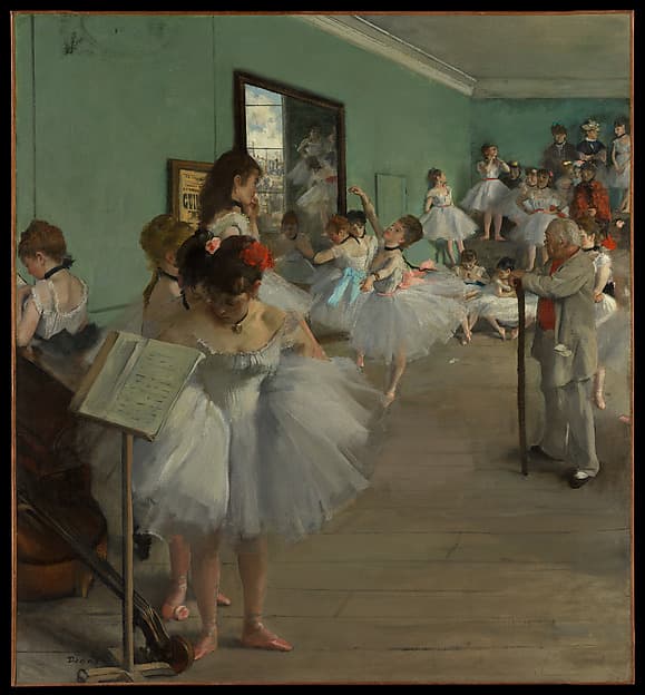 #2 The Dance Class — Edgar Degas (1874) — The Impressionists at Their Peak: The Met's Crown Jewels