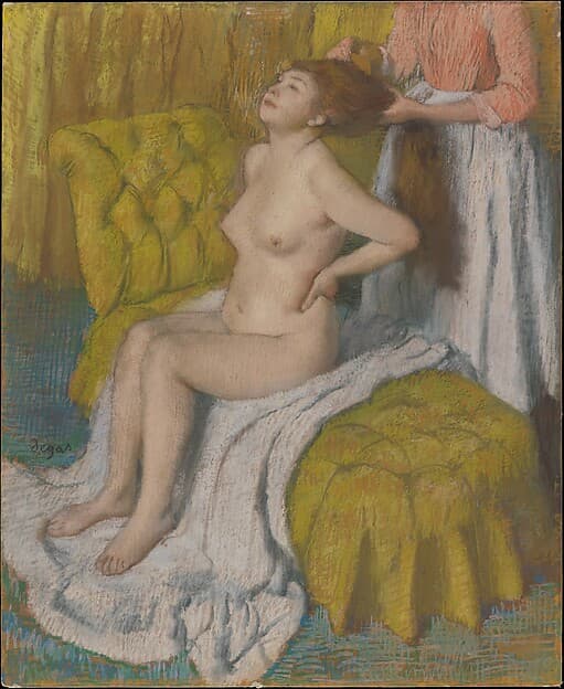 #4 Woman Having Her Hair Combed — Edgar Degas (ca. 1886–88) — The Impressionists at Their Peak: The Met's Crown Jewels