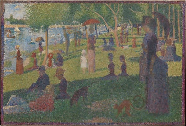 #6 Study for "A Sunday on La Grande Jatte" — Georges Seurat (1884) — The Impressionists at Their Peak: The Met's Crown Jewels
