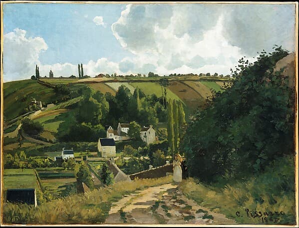 #7 Jalais Hill, Pontoise — Camille Pissarro (1867) — The Impressionists at Their Peak: The Met's Crown Jewels