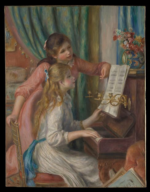 #10 Two Young Girls at the Piano — Auguste Renoir (1892) — The Impressionists at Their Peak: The Met's Crown Jewels