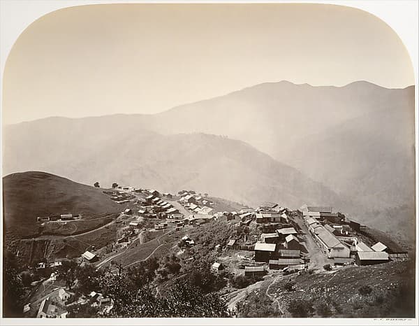 #2 The Town on the Hill, New Almaden — Carleton E. Watkins (1863) — Photography as Art: The Met's Most Iconic Photographs