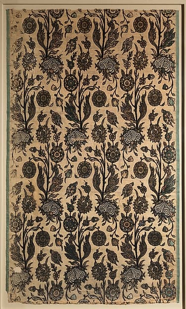#5 Velvet Panel with Flowering Plants (first half 17th century) — The Islamic Art Collection: Beauty Across a Thousand Years