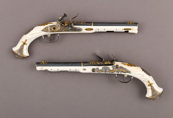#4 Pair of Flintlock Pistols of Empress Catherine the Great (1786) — Arms, Armor and Martial Splendor Through the Ages