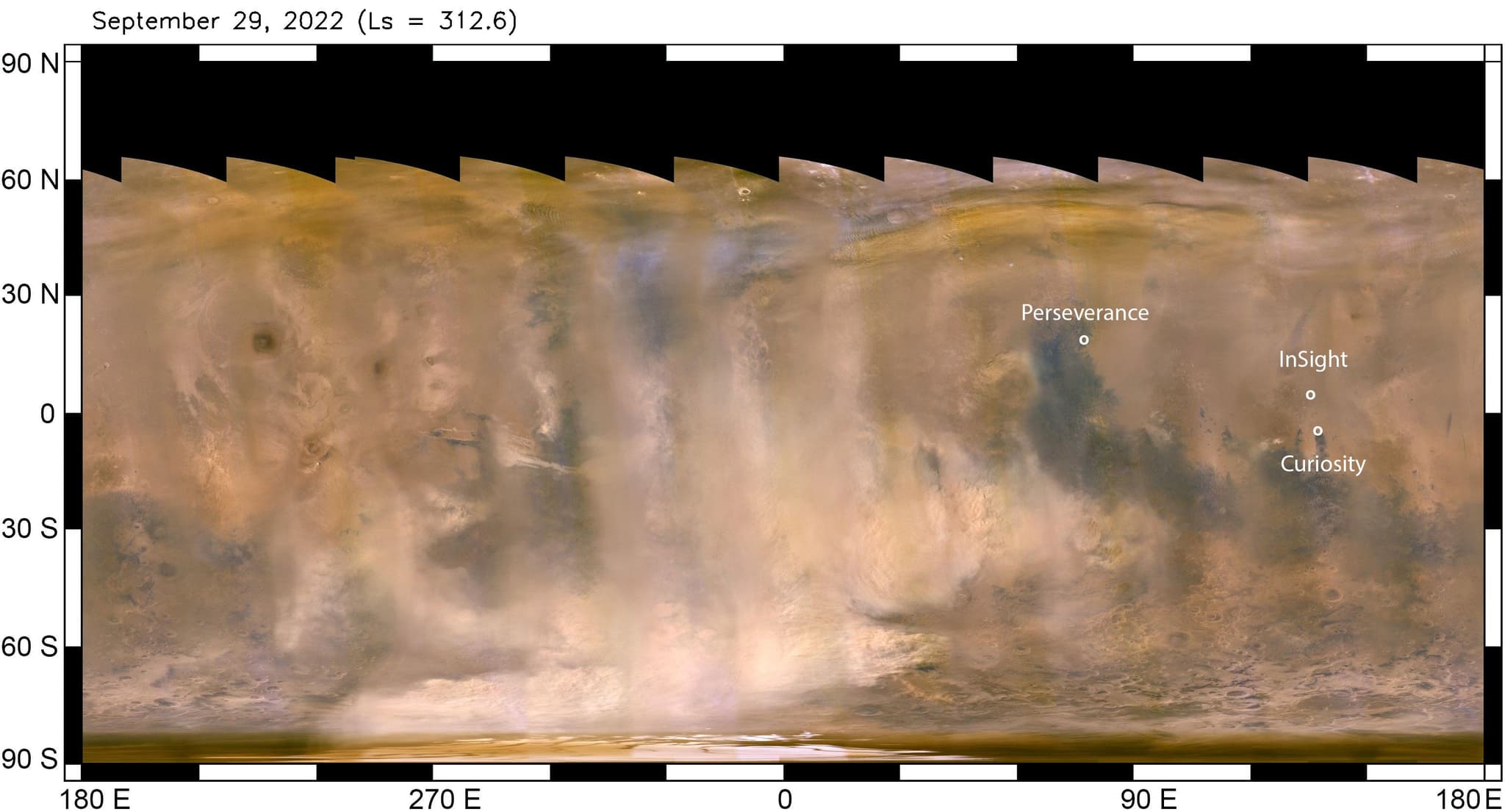 #7 Mars Continent-Size Dust Storm — MRO Global View — Red Planet, Real Data: The Most Stunning Mars Rover Images