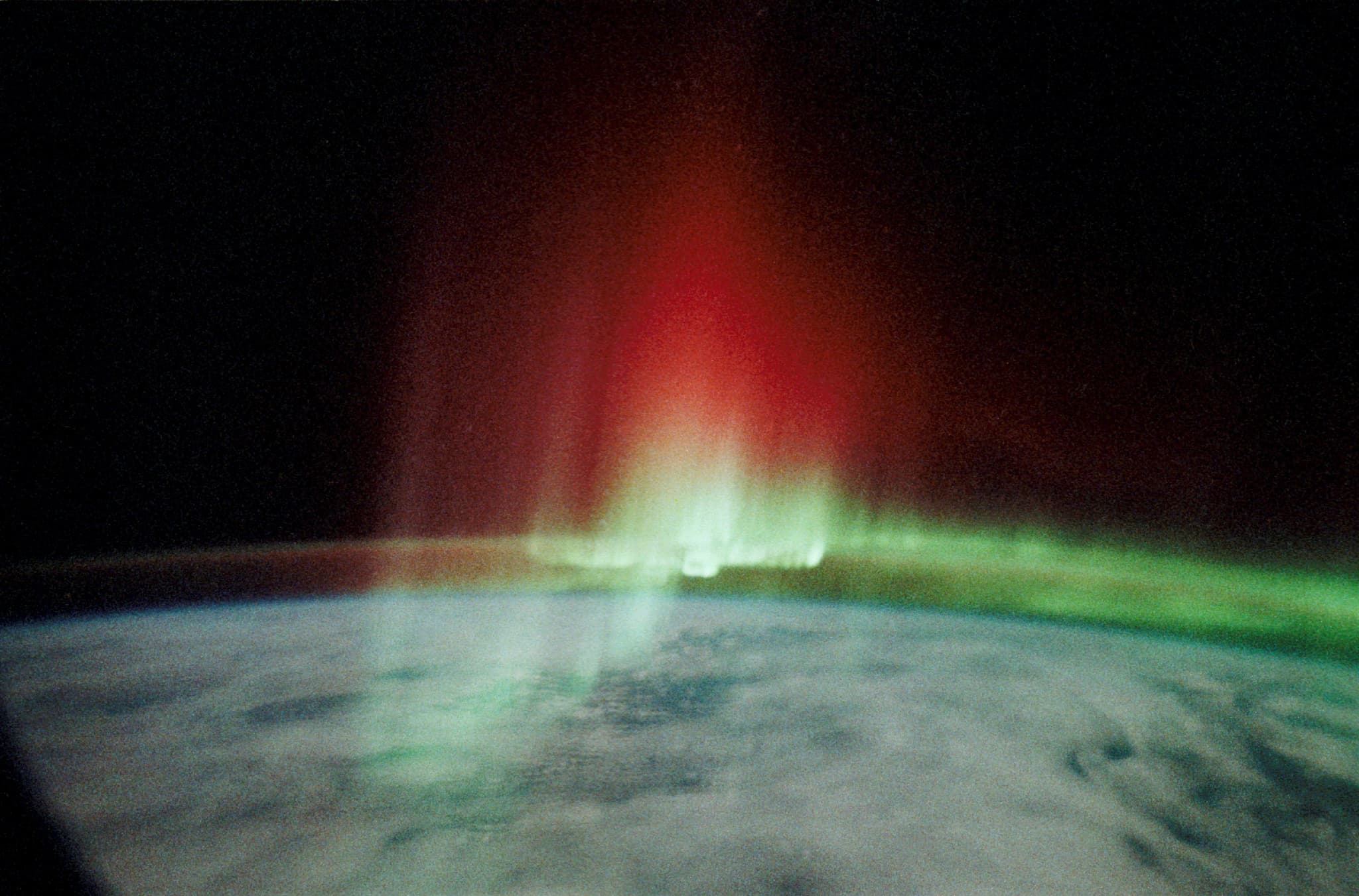 #2 Aurora Australis — Red Crown — Home, Seen From Above: Earth's Most Breathtaking Views from Space