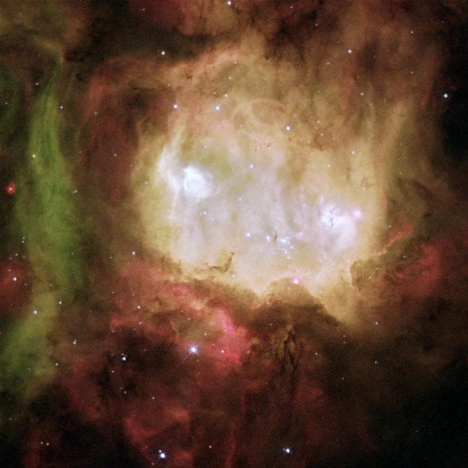 #10 Ghost Head Nebula — Vibrant Green and Red in the Large Magellanic Cloud — Stellar Nurseries: The Nebulae Shaping New Worlds