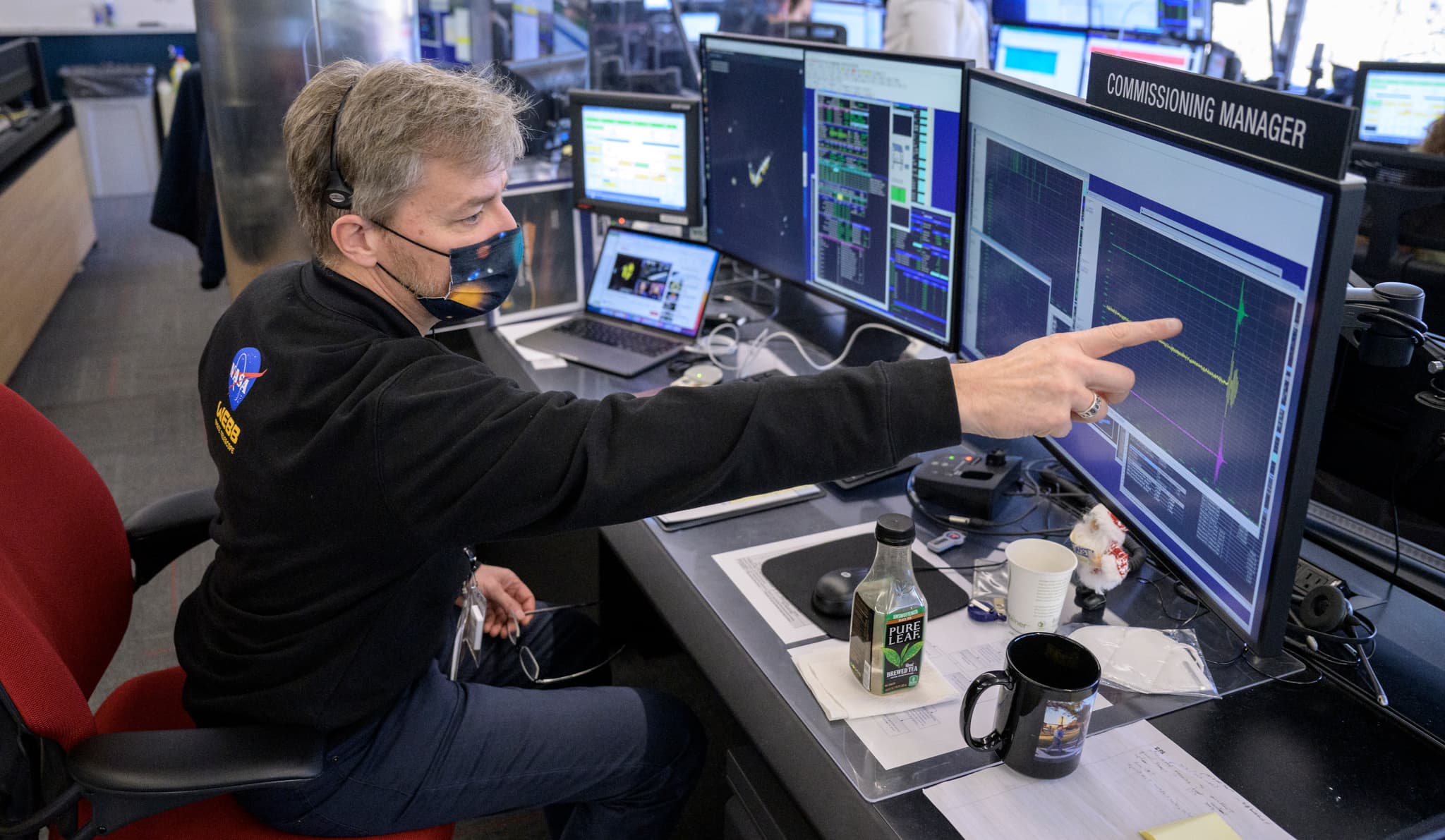 #2 Webb's Second Primary Mirror Wing Deployment — Mission Control — James Webb's First Year: Images That Rewrote What We Know
