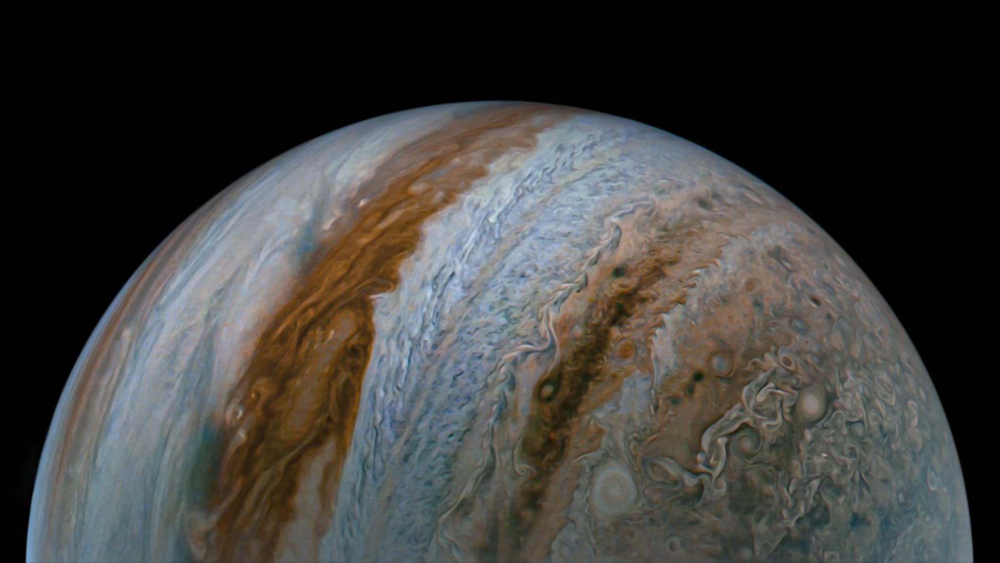 #10 NASA's Juno Images Jupiter's Belts and Zones — Jupiter's Violent Beauty: Juno's Most Extraordinary Discoveries