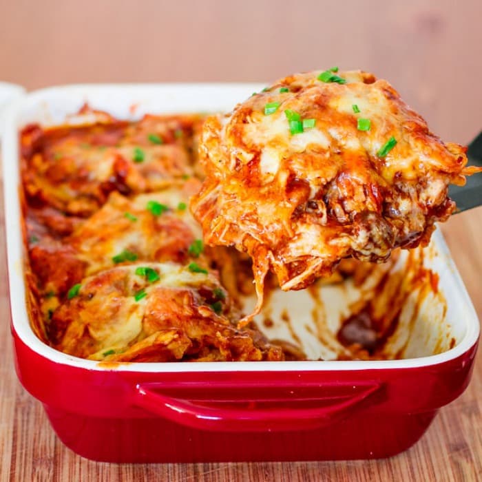 #1 Chicken Enchilada Casserole — Taco Night Done Right: 10 Mexican & Tex-Mex Dishes Worth Making at Home