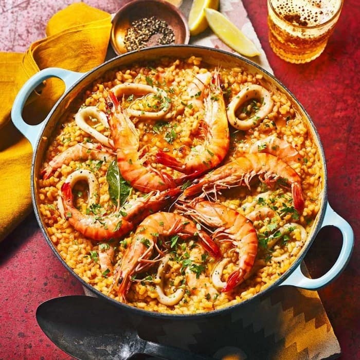 #6 Arroz con Gambas y Calamar (Rice with Prawns and Squid) — Catch of the Day: The Seafood Dishes Worth Crossing Oceans For