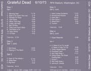 #2 RFK Stadium, Washington D.C. — June 10, 1973 — The Grateful Dead Vault: The Band's Most-Relived Concerts