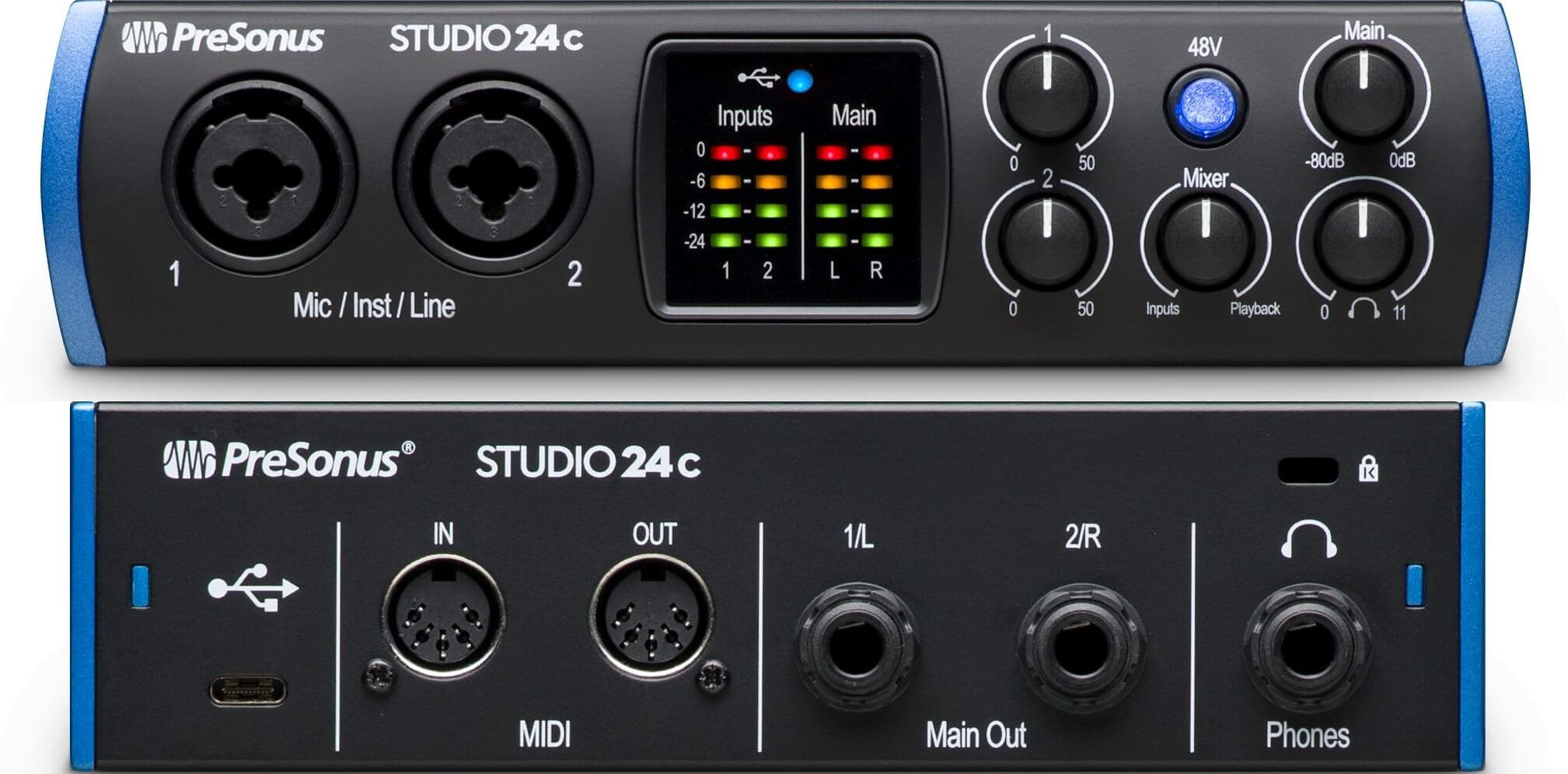 #6 PreSonus Studio 24c — Top 10 Audio Interfaces for Home Studios Under $500