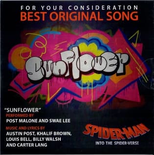 #5 Sunflower - Post Malone & Swae Lee — Top 10 Most Streamed Songs on Spotify