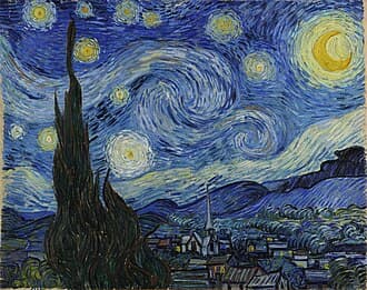 #2 The Starry Night (Van Gogh, 1889) — Top 10 Most Iconic Artworks of All Time