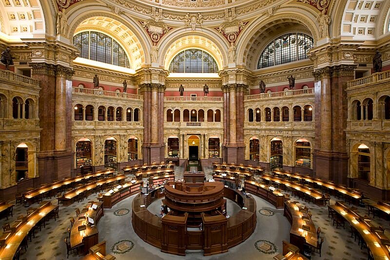 #10 Library of Congress, Washington D.C. — Top 10 Most Beautiful Libraries in the World