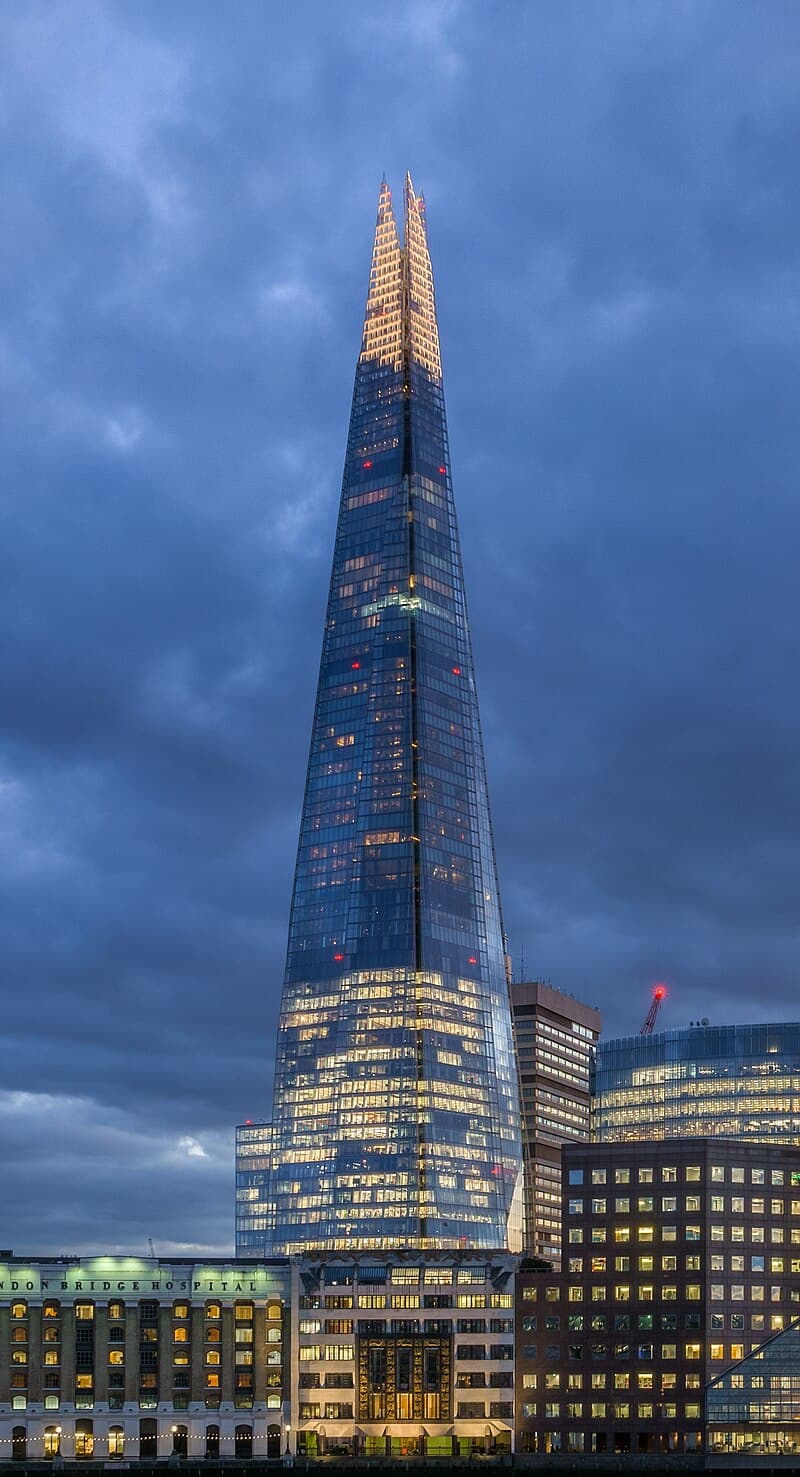 #5 The Shard, London — Top 10 Most Breathtaking Futuristic Buildings on Earth