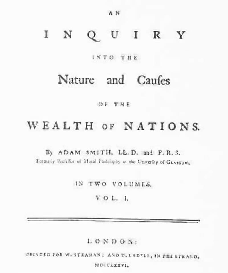 #2 The Wealth of Nations — Adam Smith (1776) — Top 10 Most Influential Non-Fiction Books in History