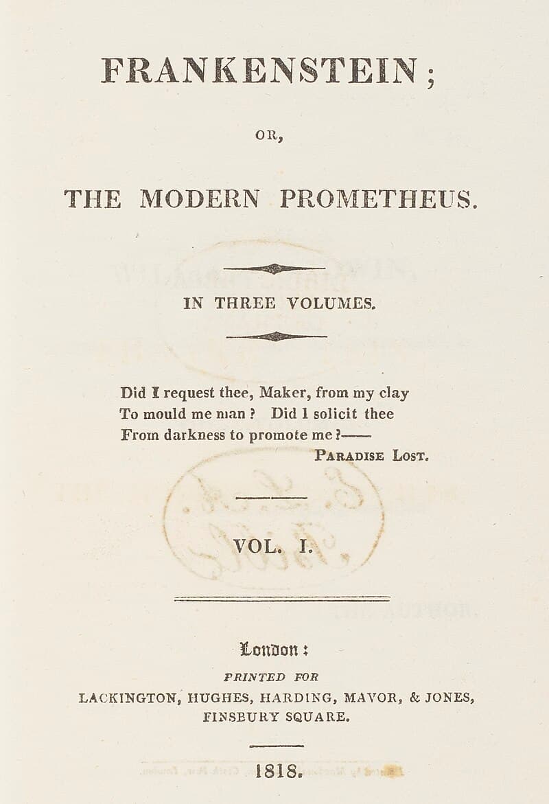 #8 Frankenstein — Mary Shelley (1818) — Top 10 Greatest Books by Female Authors