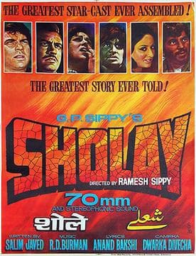 #1 Sholay — Top 10 Best Bollywood Films of All Time