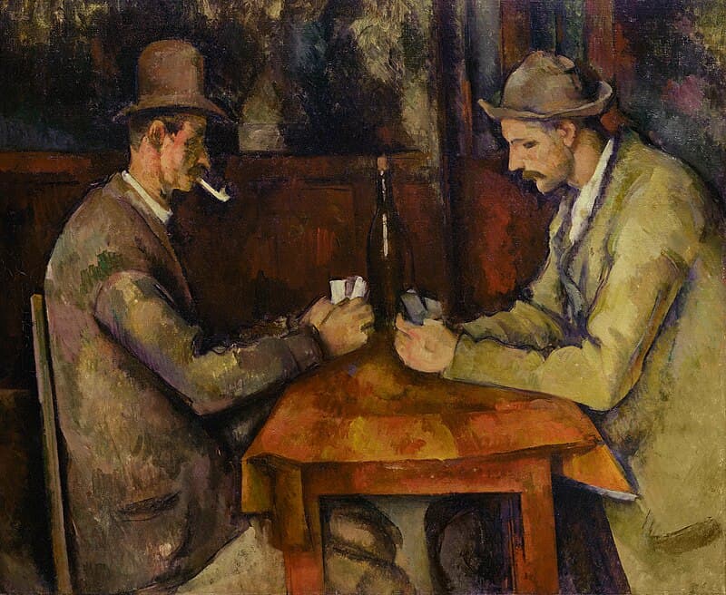 #3 The Card Players — Paul Cezanne (c.1894-95) — Top 10 Most Expensive Paintings Ever Sold