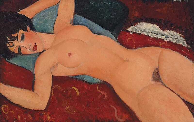 #9 Nu couche — Amedeo Modigliani (1917-18) — Top 10 Most Expensive Paintings Ever Sold