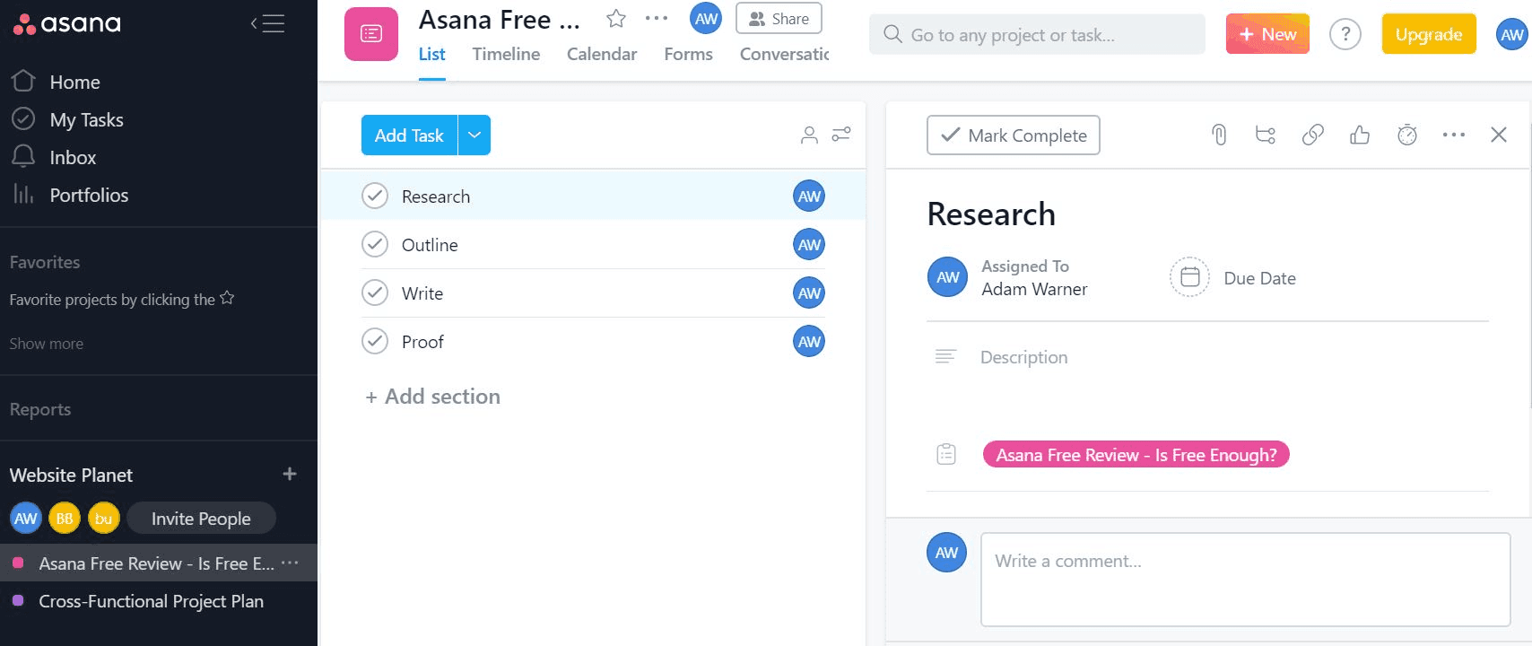 #8 Asana — Top 10 Free Productivity Apps to Use in 2026