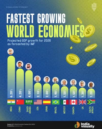 Top 10 Fastest-Growing Economies in 2026 (IMF Projections)