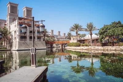 #8 Souk Madinat Jumeirah Abra Canal — Top 10 Most Instagrammable Spots in Dubai in 2026