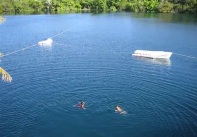 #8 Cenote Azul, Bacalar — Top 10 Cenotes in Mexico 2026: Best Sacred Swimming Holes & Cave Dives